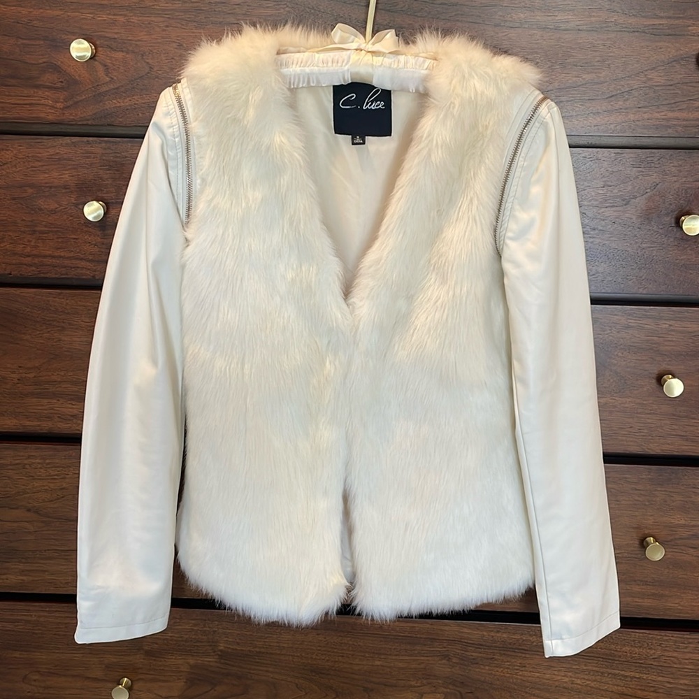 Faux fur vest or jacket